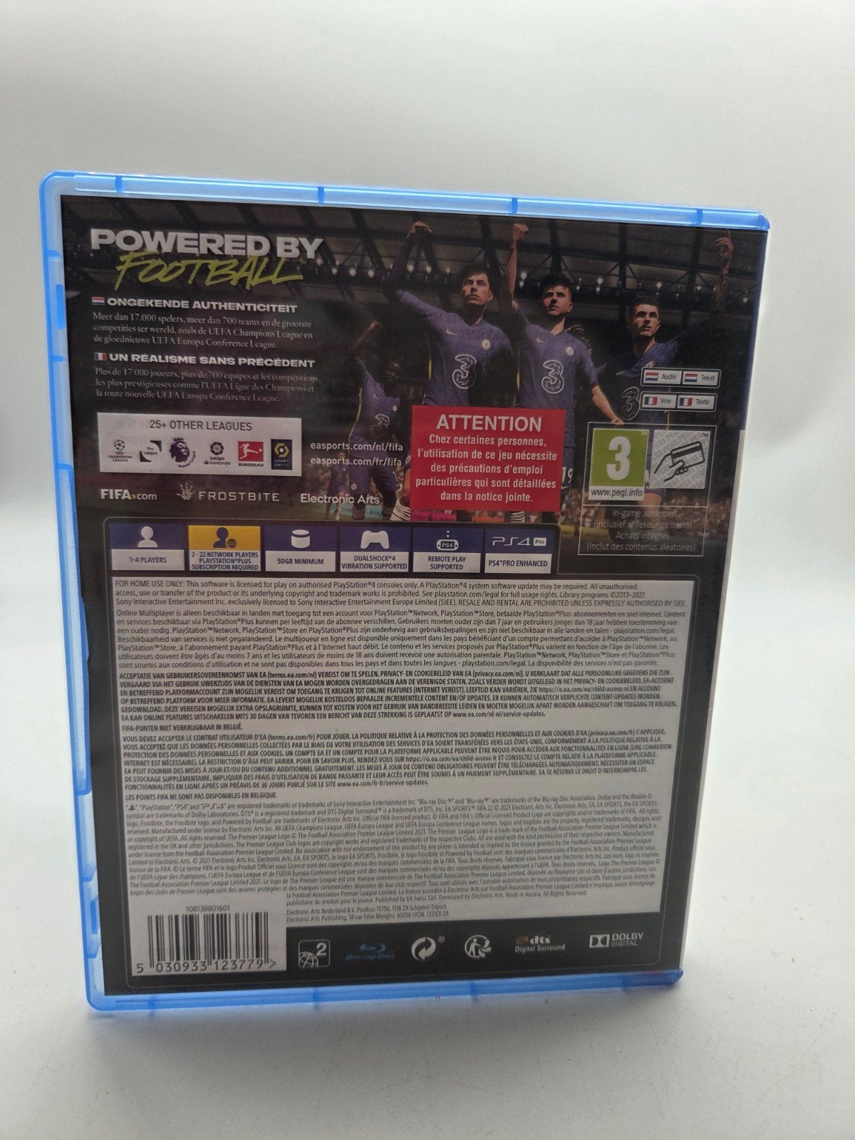 FIFA 22 PS4, Electronic Arts, EA Swiss Sàrl, Place du Molard 8, 1204 Genève, Zwitserland, Ophalen of Verzenden, Eén computer