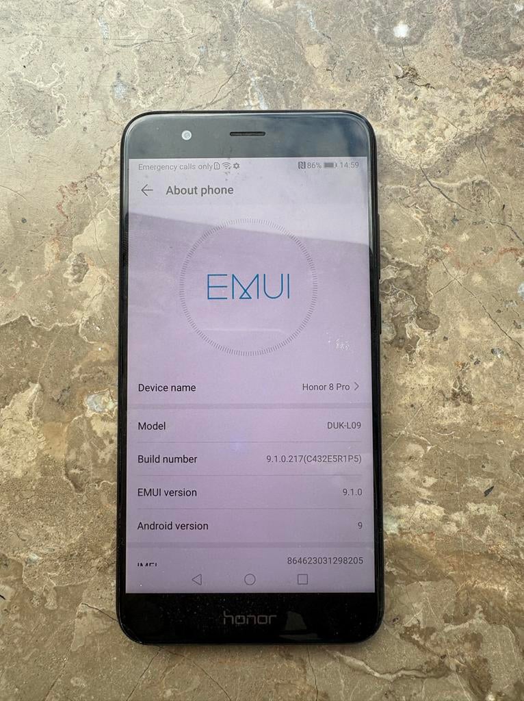 Honor 8 Pro - Zonder oplader, goed gebruikt, Gebruikt, Zwart, Touchscreen, Ophalen of Verzenden