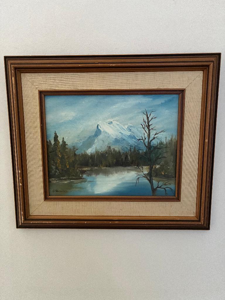 Schilderij S. Abrams, Antiek en Kunst, Kunst | Schilderijen | Klassiek, Ophalen of Verzenden