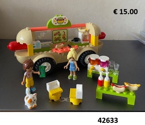 Legoset Friends - 42633 - Hot Dog Food Truck, Kinderen en Baby's, Speelgoed | Duplo en Lego, Lego, Compleet, Friends, Ophalen of Verzenden