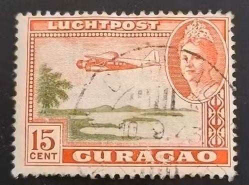 Curacao 1942 - nvph LP44 - Landthema's, Ophalen of Verzenden, Gestempeld