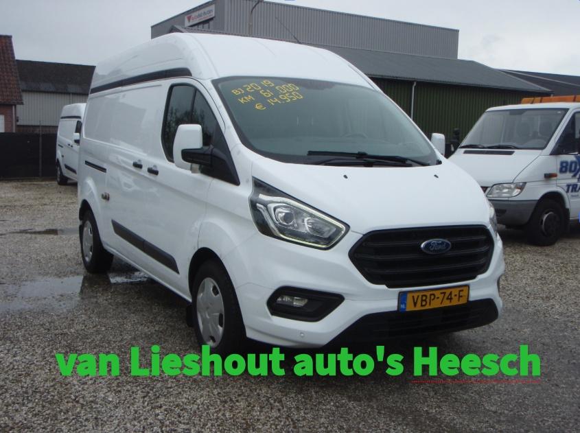 Ford Transit Custom L2H2 zeer Lage kilometerstand 61843 km T, Auto's, Voorwielaandrijving, 4 cilinders, Wit, Origineel Nederlands
