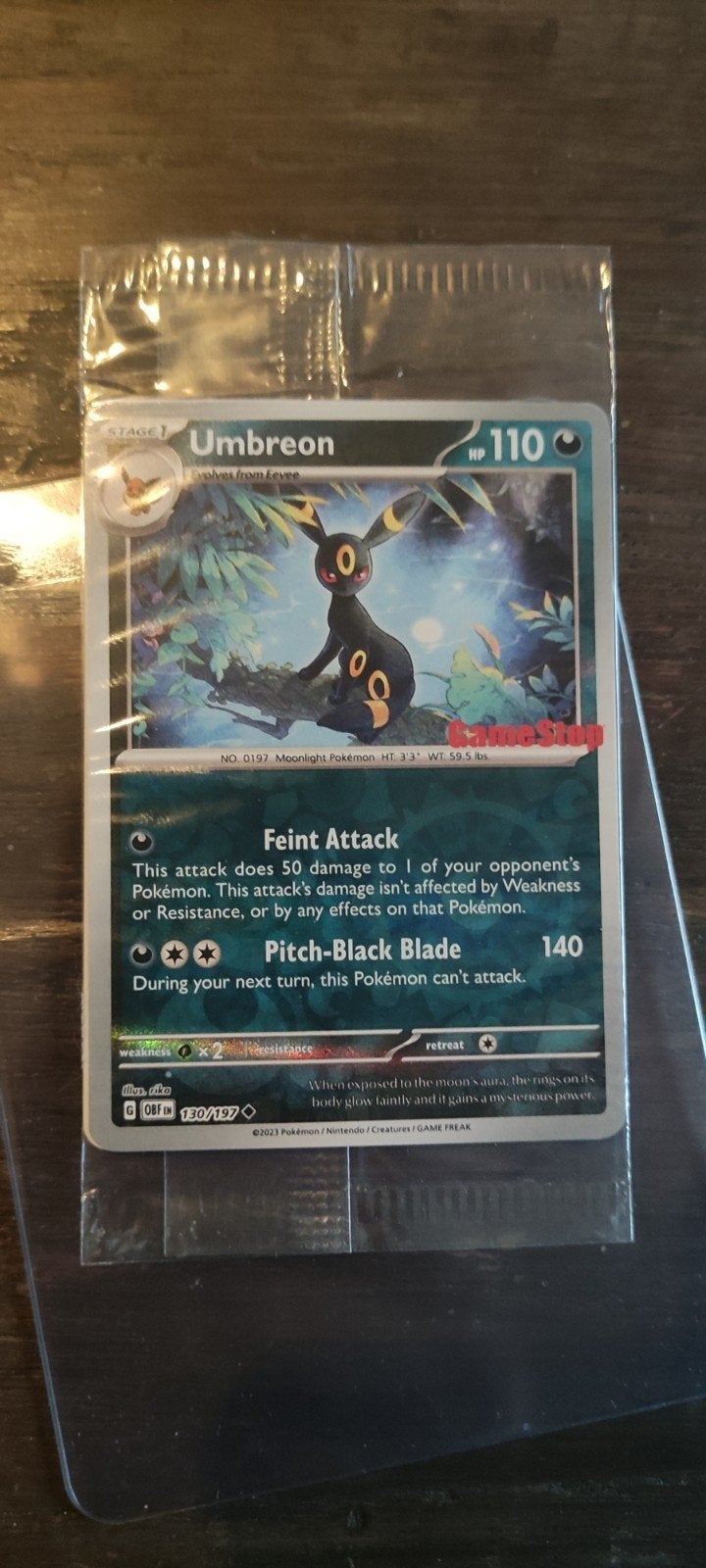Pokemon umbreon gamestop, Ophalen of Verzenden, Zo goed als nieuw