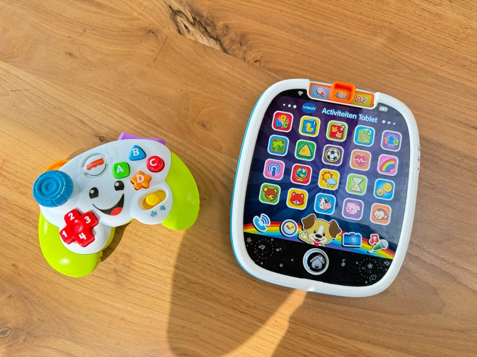 VTech Baby Activiteiten Tablet en Fisher-Price Controller, Ophalen of Verzenden, Gebruikt, Overige typen, Met licht