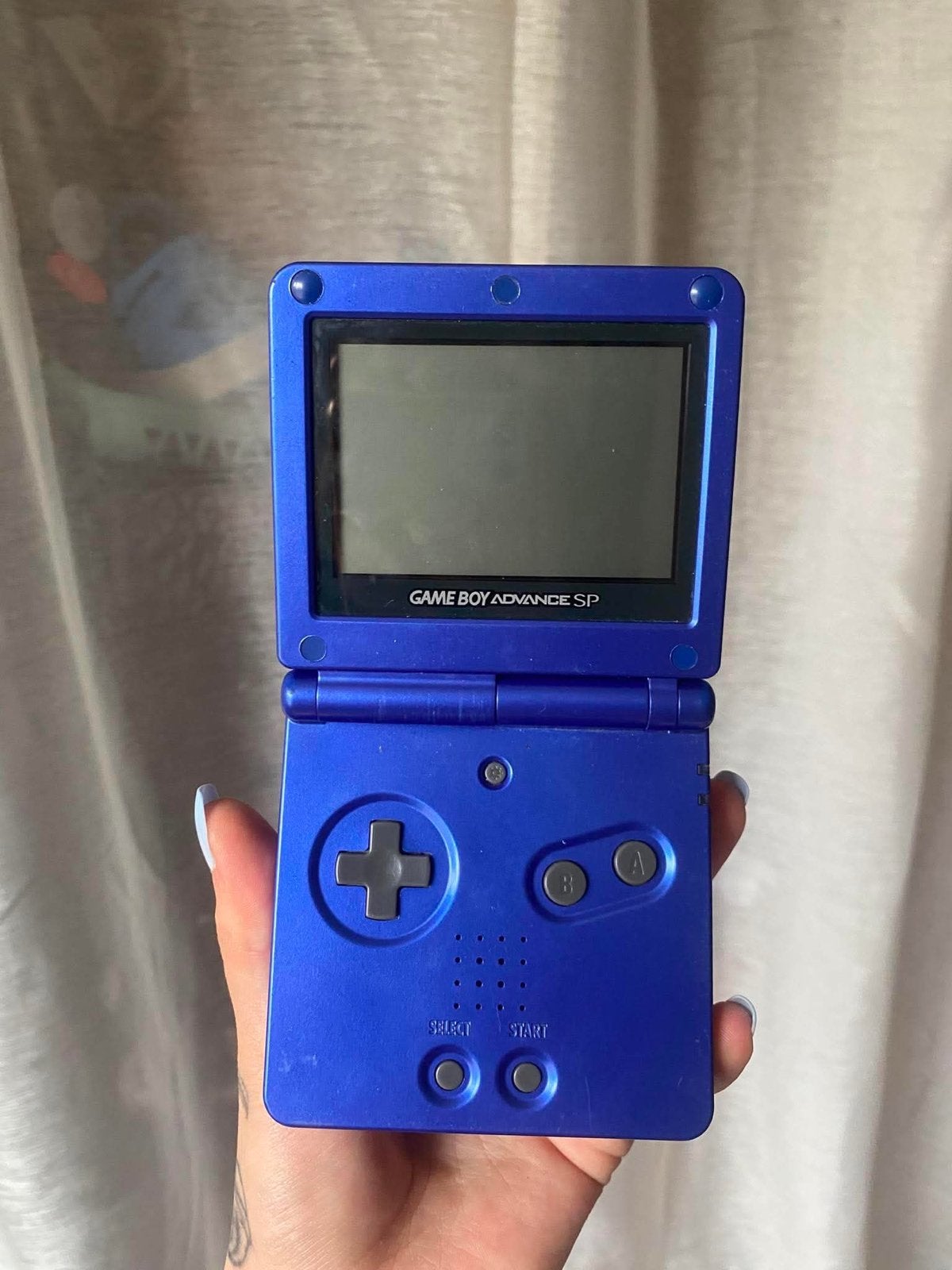 Blauwe Game Boy Advance SP - Goede staat, Spelcomputers en Games, Ophalen, Gebruikt, Game Boy Advance SP