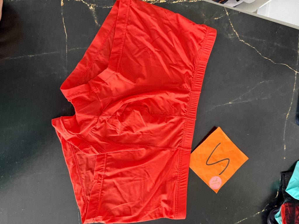 oranje nylon boxer, maat S, hipster, shiny, Kleding | Heren, Ophalen of Verzenden, Oranje, Boxer