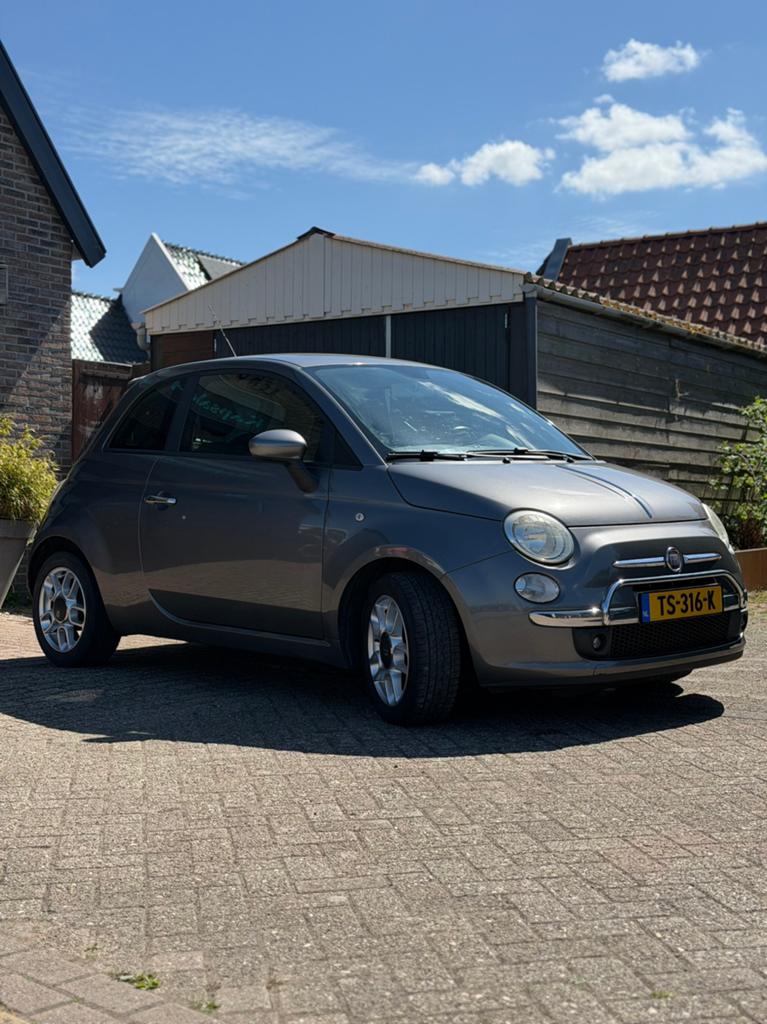 Fiat 500 1.2 C 2009 Grijs, Voorwielaandrijving, 4 cilinders, 840 kg, Leder en Stof