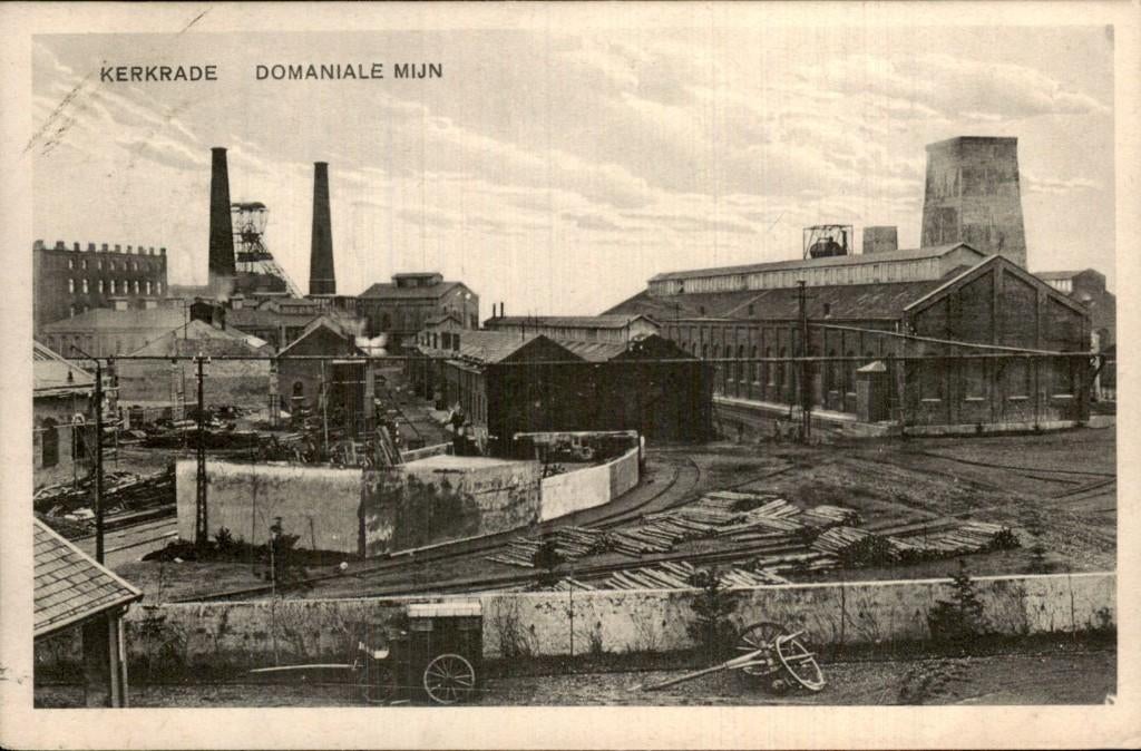 Kerkrade - Domaniale Mijn - Mijncomplex, Verzamelen, Ophalen of Verzenden, 1920 tot 1940, Gelopen, Limburg
