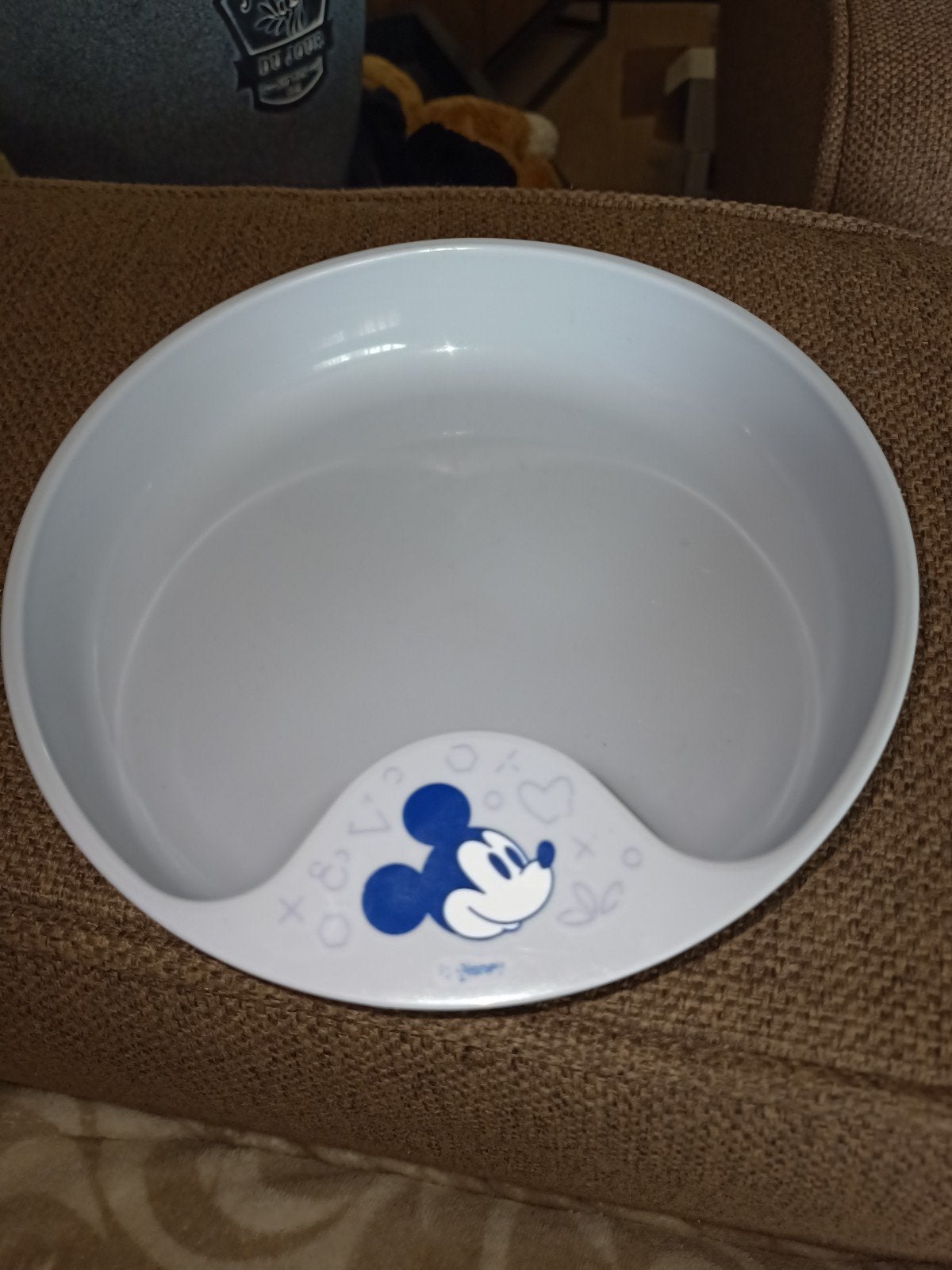 Disney oefen bord, mickey mouse, mepal mio., Ophalen of Verzenden, Gebruikt, Overige typen