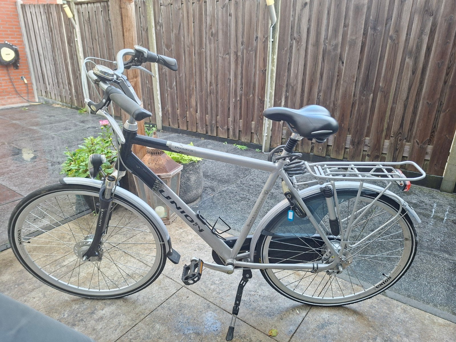 Union herenfiets - Comfortabel en betrouwbaar, Fietsen en Brommers, Gebruikt, Velgrem, Versnellingen, 57 tot 61 cm