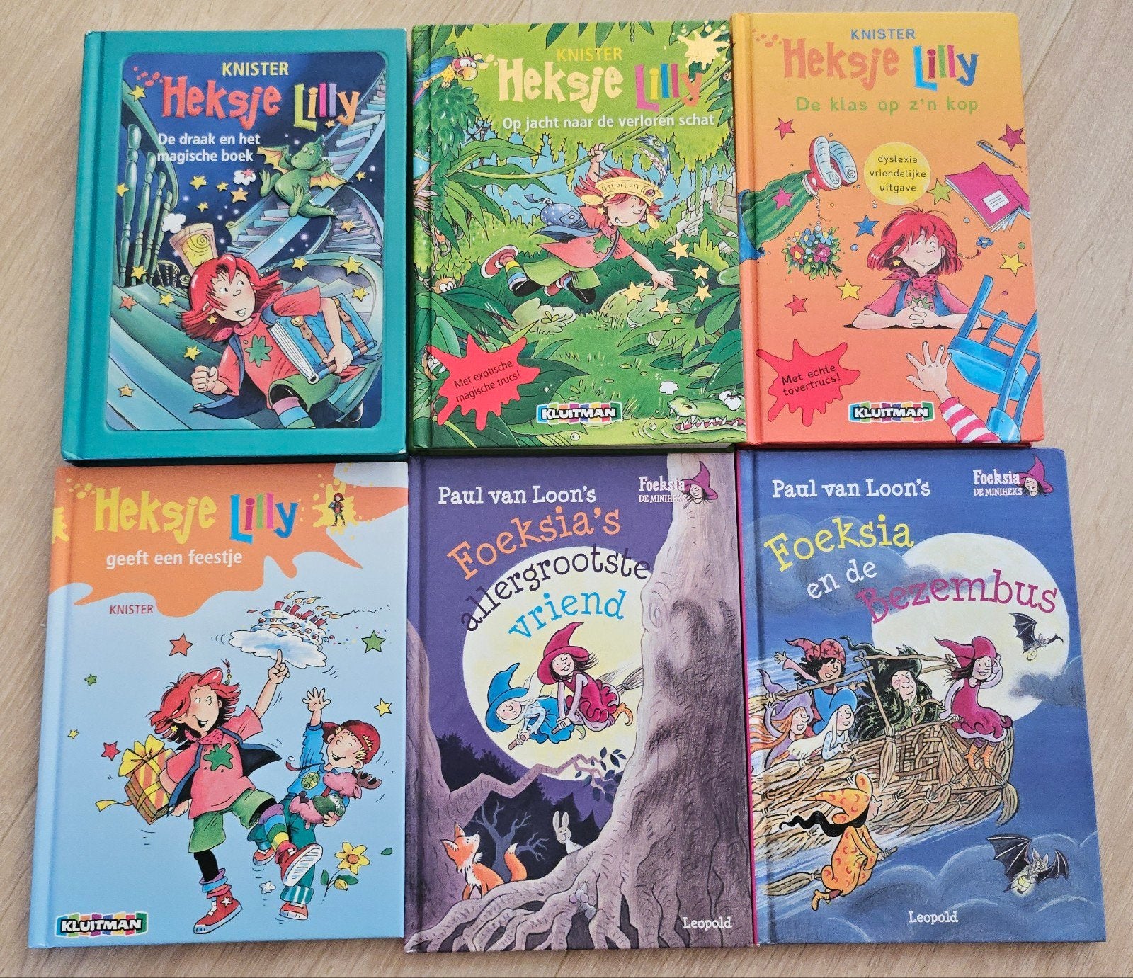 Heksje Lilly & Foeksia de Miniheks boeken (6 stuks), Ophalen of Verzenden, Gelezen, Knister, Paul van Loon, Sprookjes