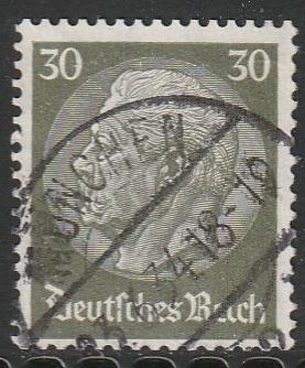 Rijk 1933 490 Hindenburg 30p, Gest, Postzegels en Munten, Postzegels | Europa | Duitsland, Ophalen of Verzenden, Overige periodes