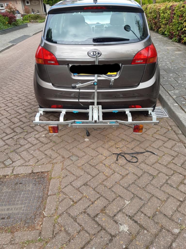 Multipla fietsendrager voor 2 fietsen - gebruikt, Ophalen, 2 fietsen, Gebruikt, Trekhaakdrager
