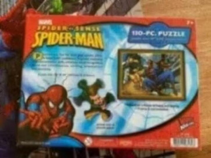 Marvel & subs 2011 . Spider-Man Puzzel . 130 stukjes, Ophalen of Verzenden, Meer dan 50 stukjes, Zo goed als nieuw, 6 jaar of ouder
