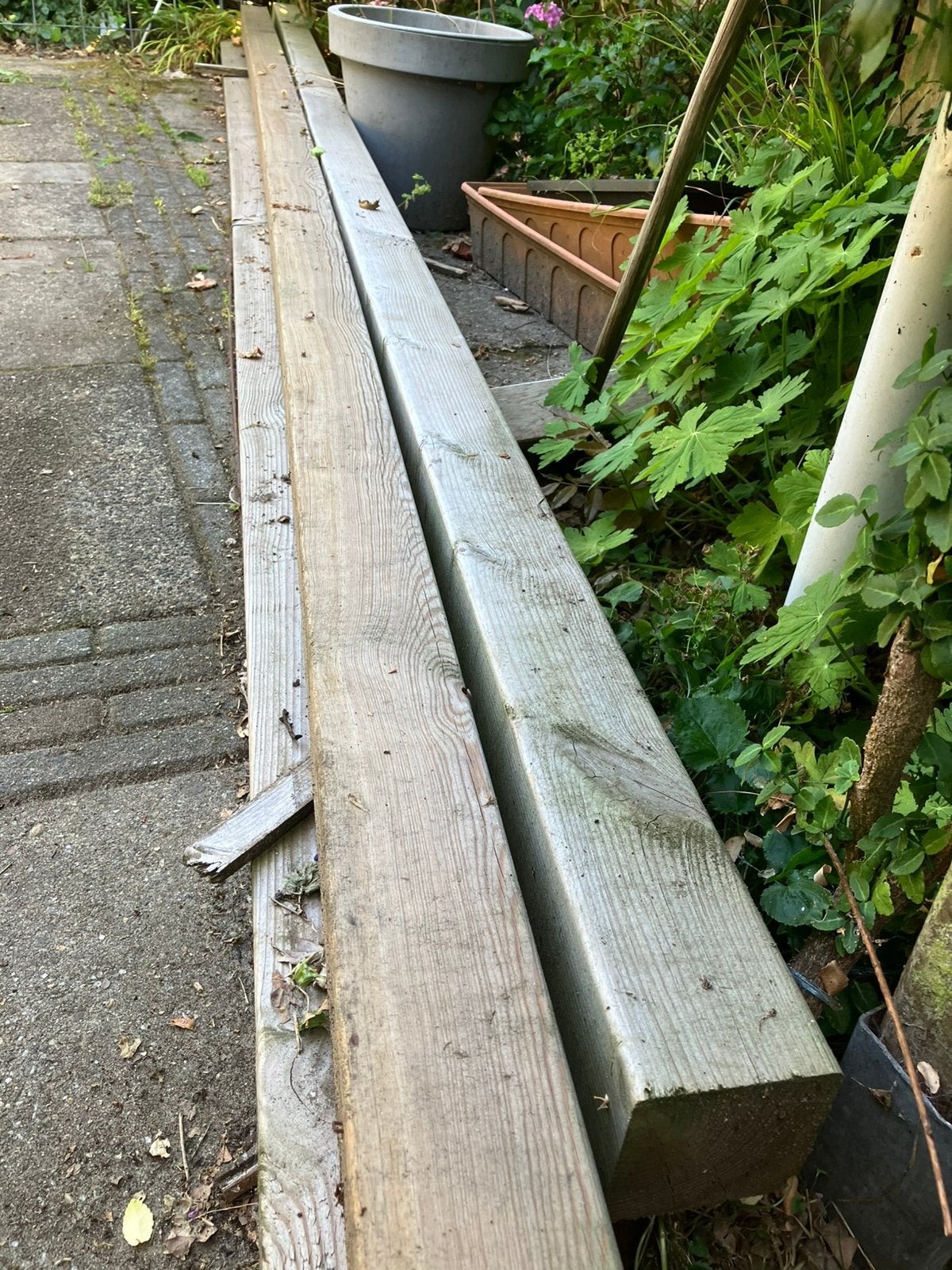 Tuinhout balken, Tuin en Terras, Ophalen, Nieuw, 250 cm of meer, Palen