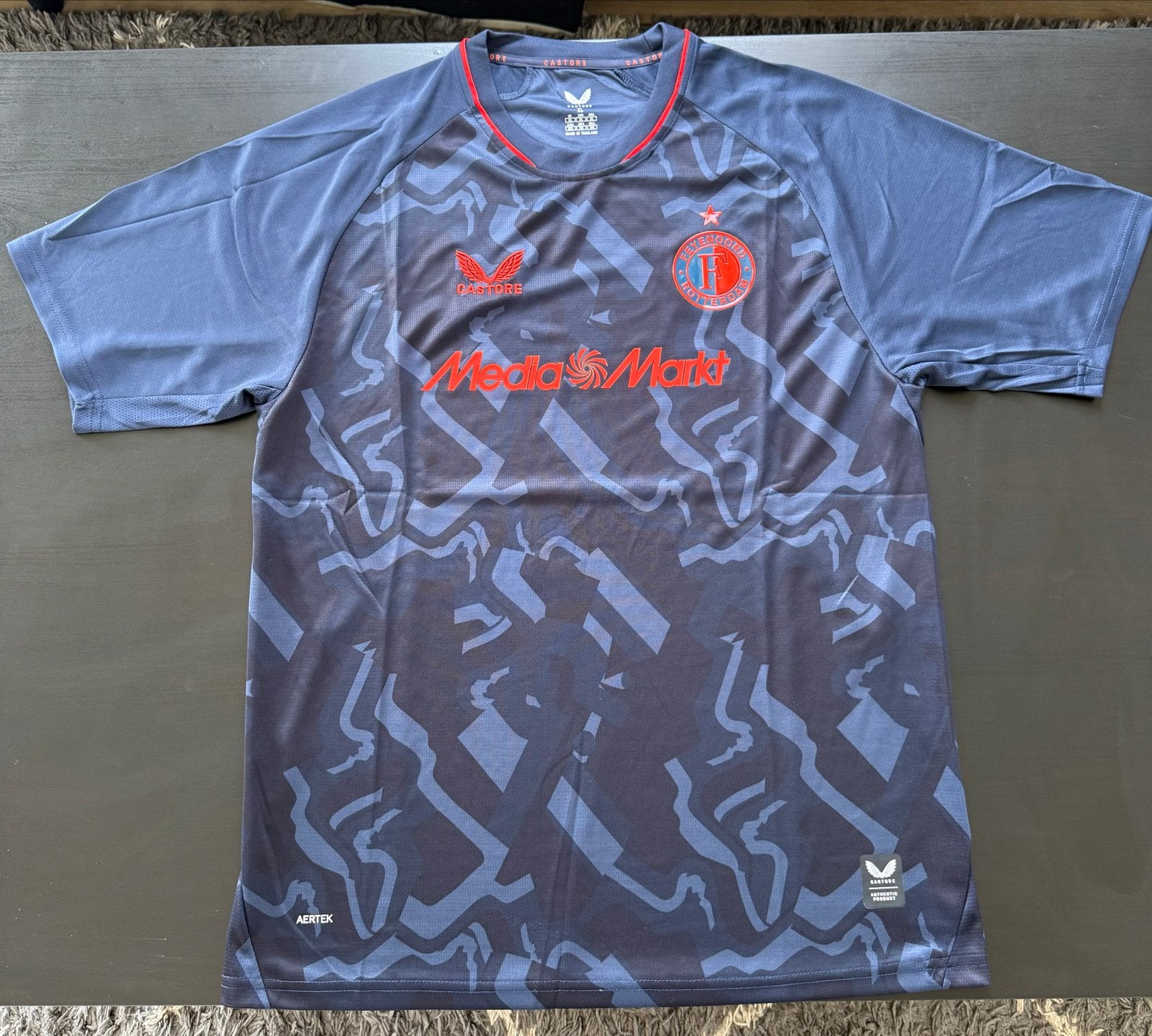 Feyenoord Derde Shirt 2026/2027 - Maat L, XL, M, Verzenden, Zo goed als nieuw, Maat 52/54 (L), Blauw