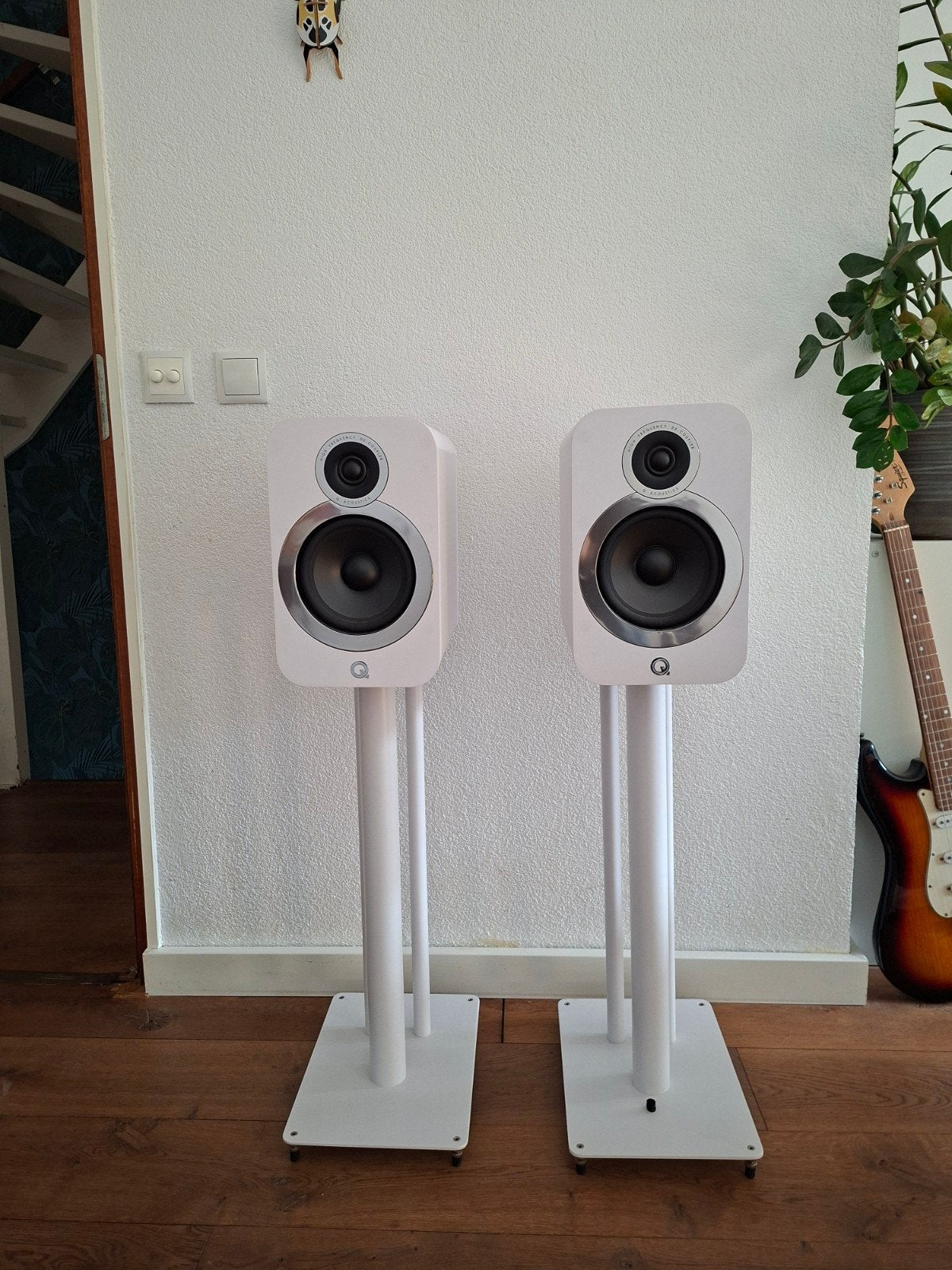 set Q acoustics 3030i, Audio, Tv en Foto, Zo goed als nieuw, 60 tot 120 watt, Boekenplank luidspreker, Ophalen