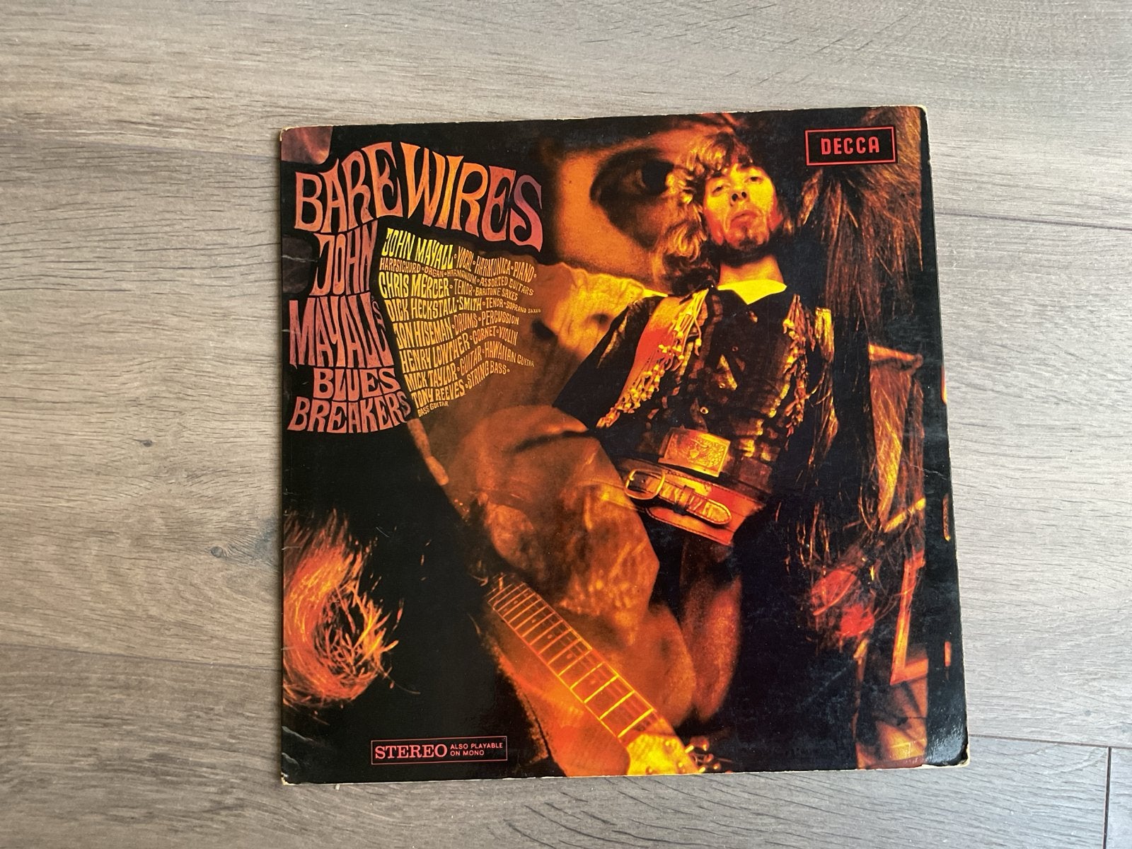 John Mayall's Bluesbreakers - Bare Wires LP (Decca), LP, Rock, Gebruikt, Ophalen of Verzenden