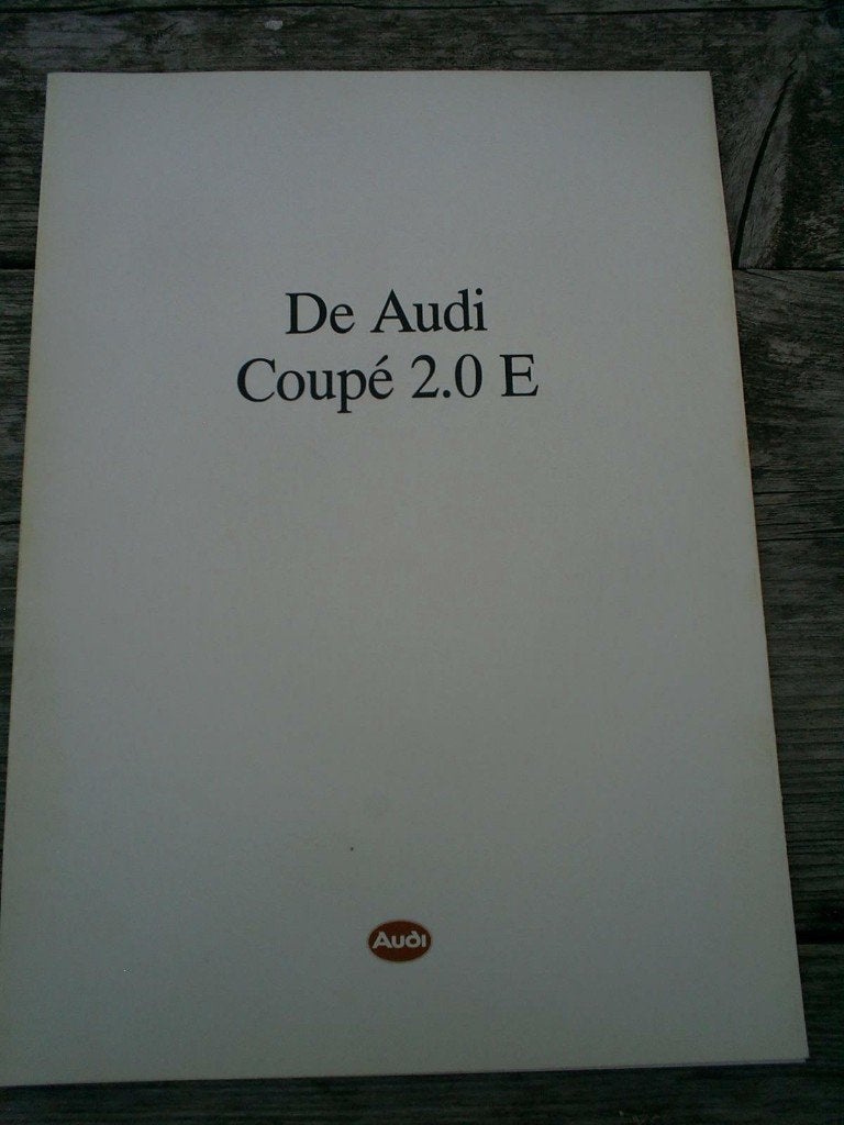 De Audi Coupe 2.0 E, Verzenden, Zo goed als nieuw, Audi
