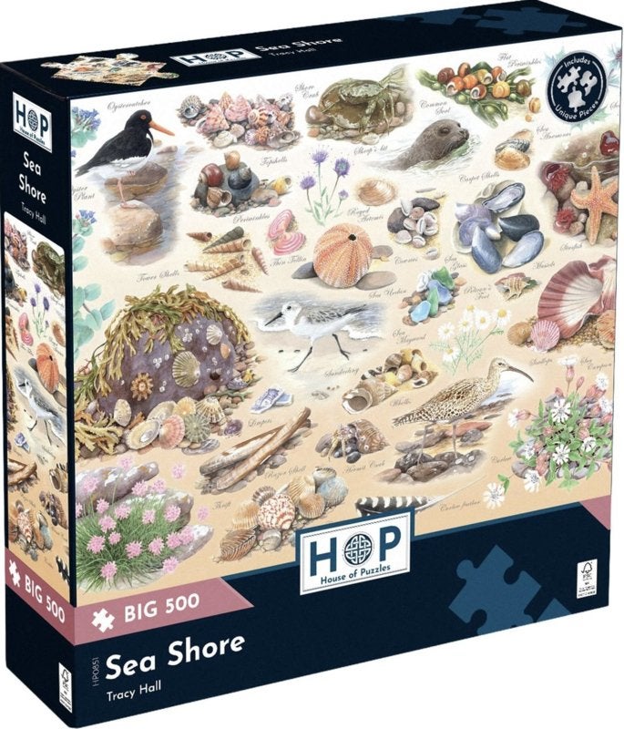 House of Puzzles - Sea Shore - 500XL stukjes, Ophalen of Verzenden, 500 t/m 1500 stukjes, Nieuw, Legpuzzel