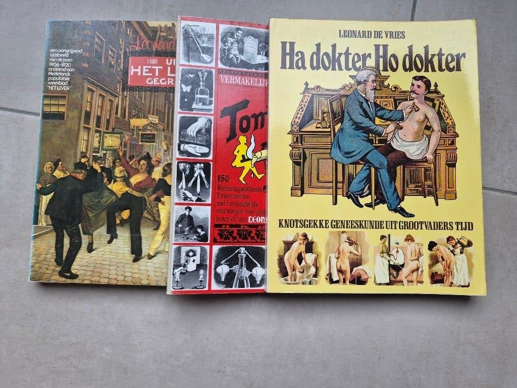 3 boeken van Leonard de Vries, Boeken, Ophalen of Verzenden, Gelezen, Leonard de Vries, Prentenboek