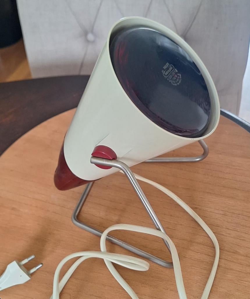 Vintage Philips Infrahil Warmte Lamp model uit de jaren 50, Ophalen of Verzenden, Gebruikt