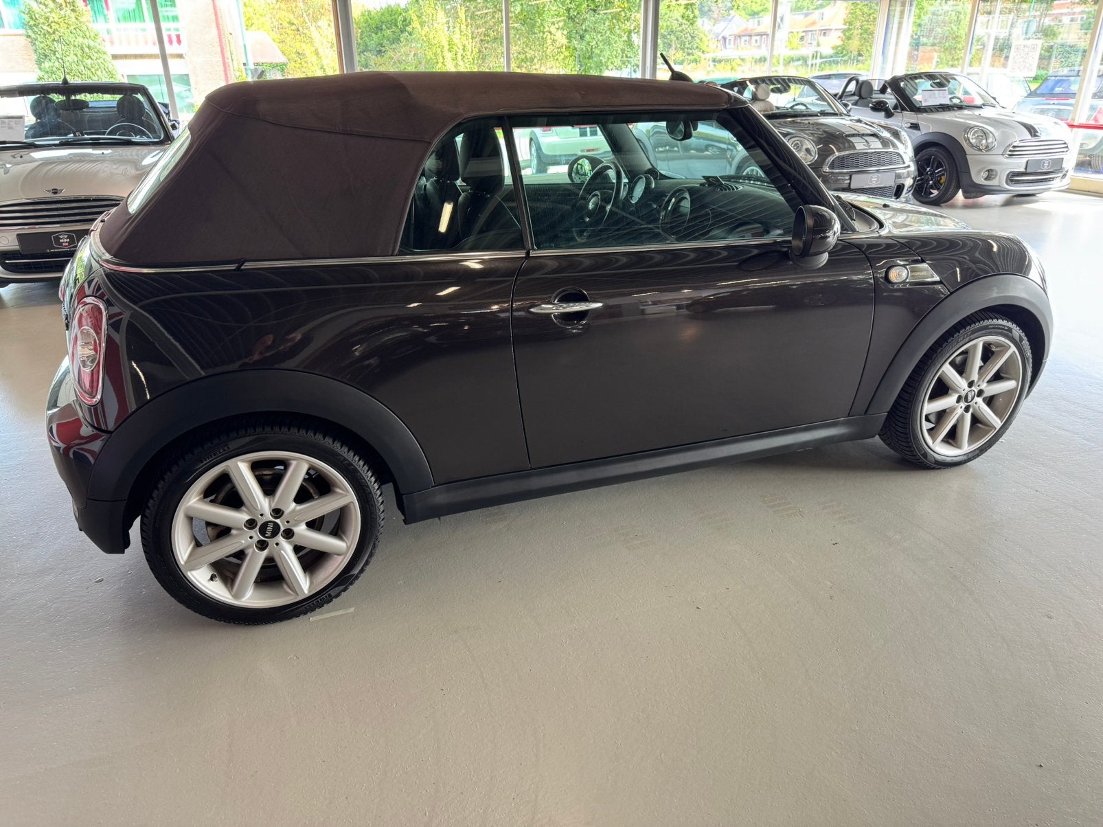 Mini 1.6 Cooper S Roadster 2012 Bruin ( 6 MAANDEN GARANTIE ), Auto's, 4 cilinders, 4 stoelen, Leder, Handgeschakeld
