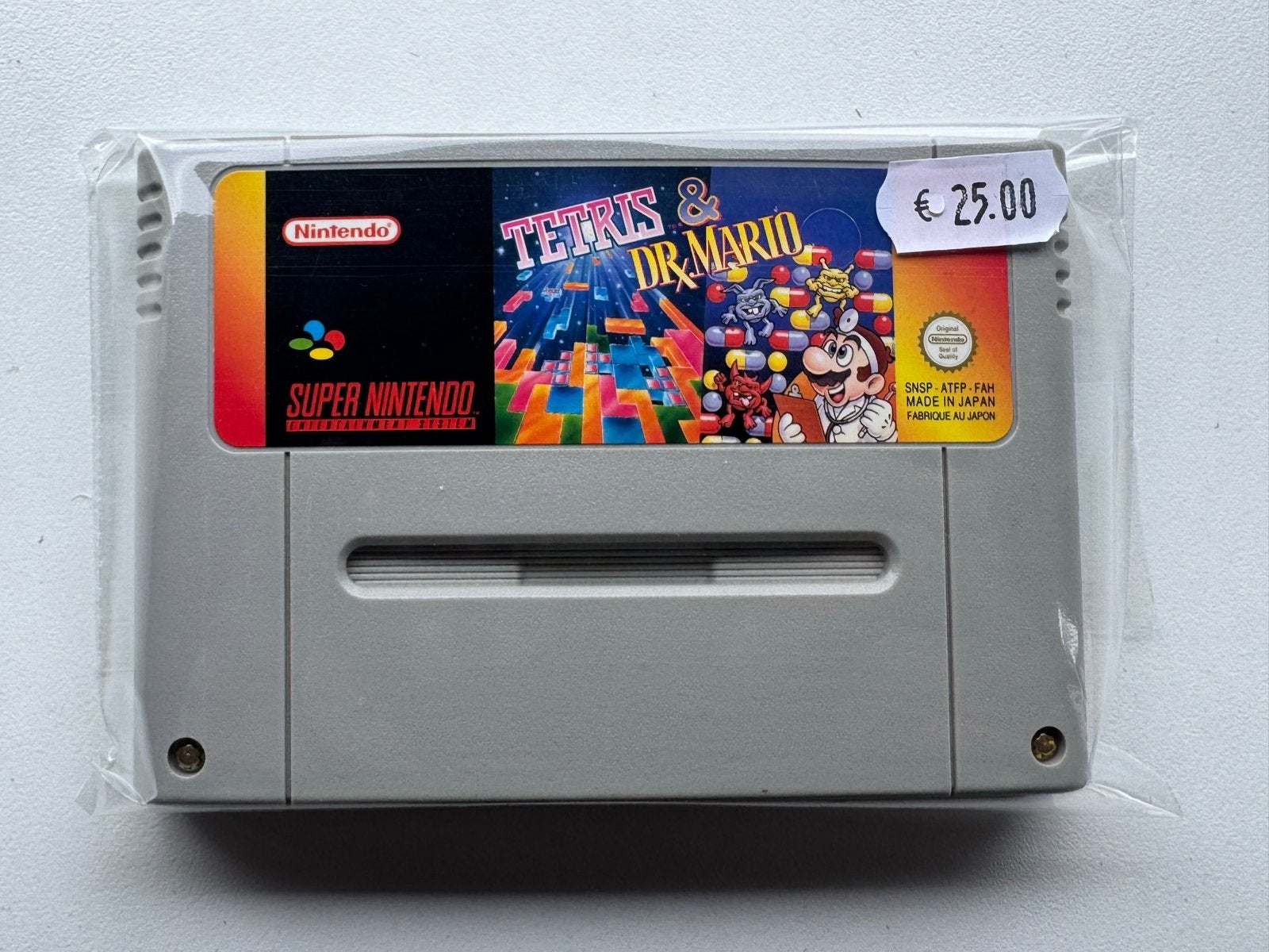 Tetris & Dr. Mario SNES - Klassieke puzzelgame, Spelcomputers en Games, Games | Nintendo Super NES, Puzzel en Educatief, Gebruikt