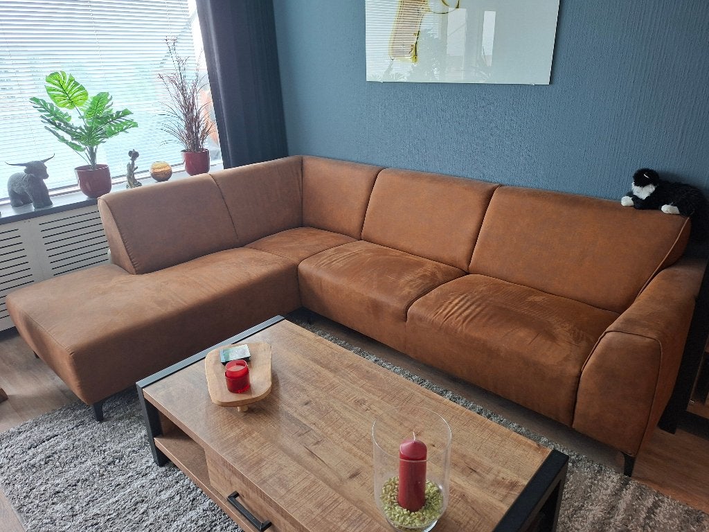 hoekbank, Huis en Inrichting, Banken | Bankstellen, Ophalen, 250 tot 300 cm, Hoekbank, Zo goed als nieuw