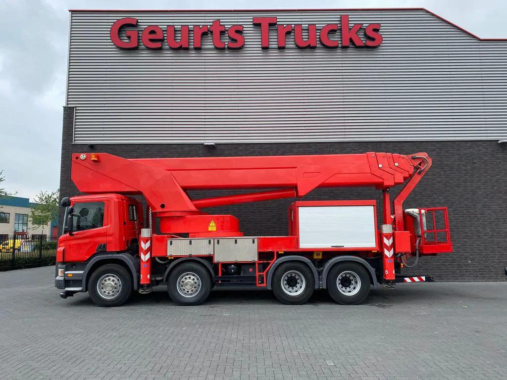 Scania P420 8X4 + BISON PALFINGER TKA 57 KS HOOGWERKER/HUBAR, Auto's, Vrachtwagens, Bedrijf, ABS, Achteruitrijcamera, Airconditioning