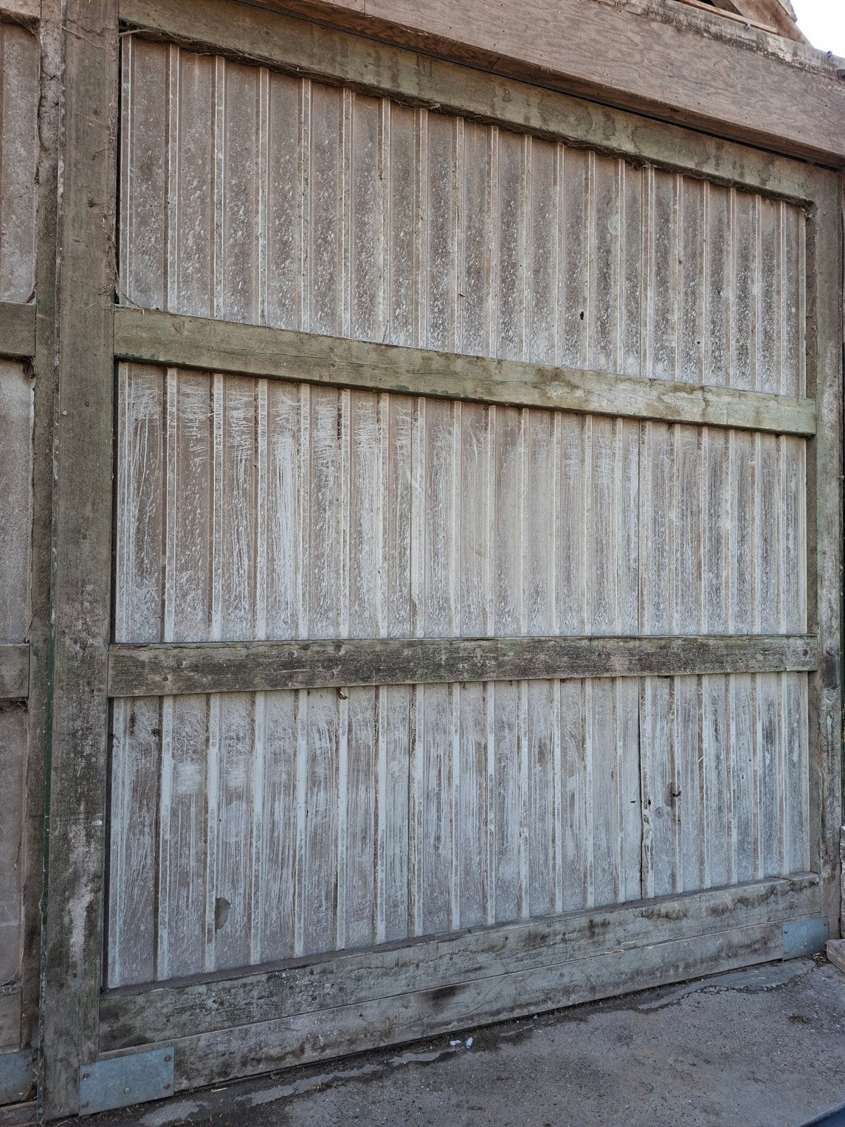 Robuuste schuifdeur voor garage of schuur, Ophalen, Gebruikt, Garagedeur, Schuifdeur