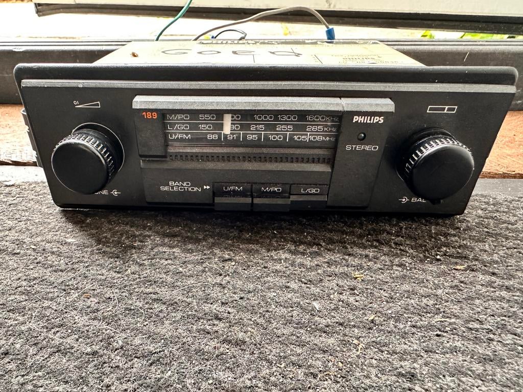 Philips autoradio 79DN189/00 – oldtimer / klassieker, Auto diversen, Ophalen of Verzenden, Gebruikt