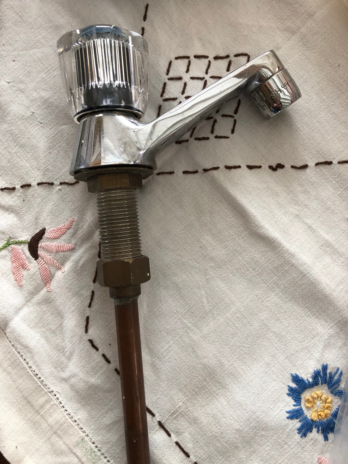 Koudwaterkraan. In mijn beleving doet-ie ‘t. Zelf testen., Ophalen, Gebruikt, Chroom, Kraan