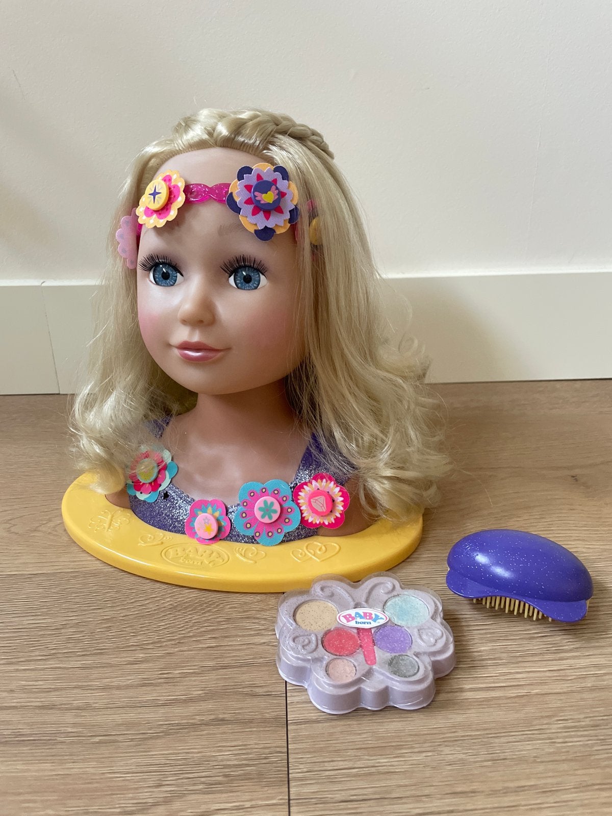 Kap/opmaak pop Baby Born met accessoires, Ophalen of Verzenden, Gebruikt, Babypop