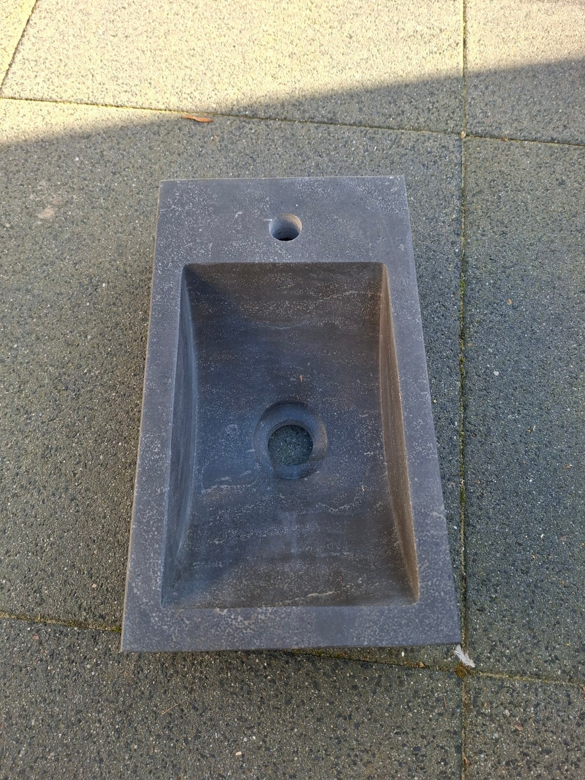 Nieuwe Haceka Nera R fonteinset natuursteen antraciet 40, Ophalen, Nieuw, Chroom, Wastafel
