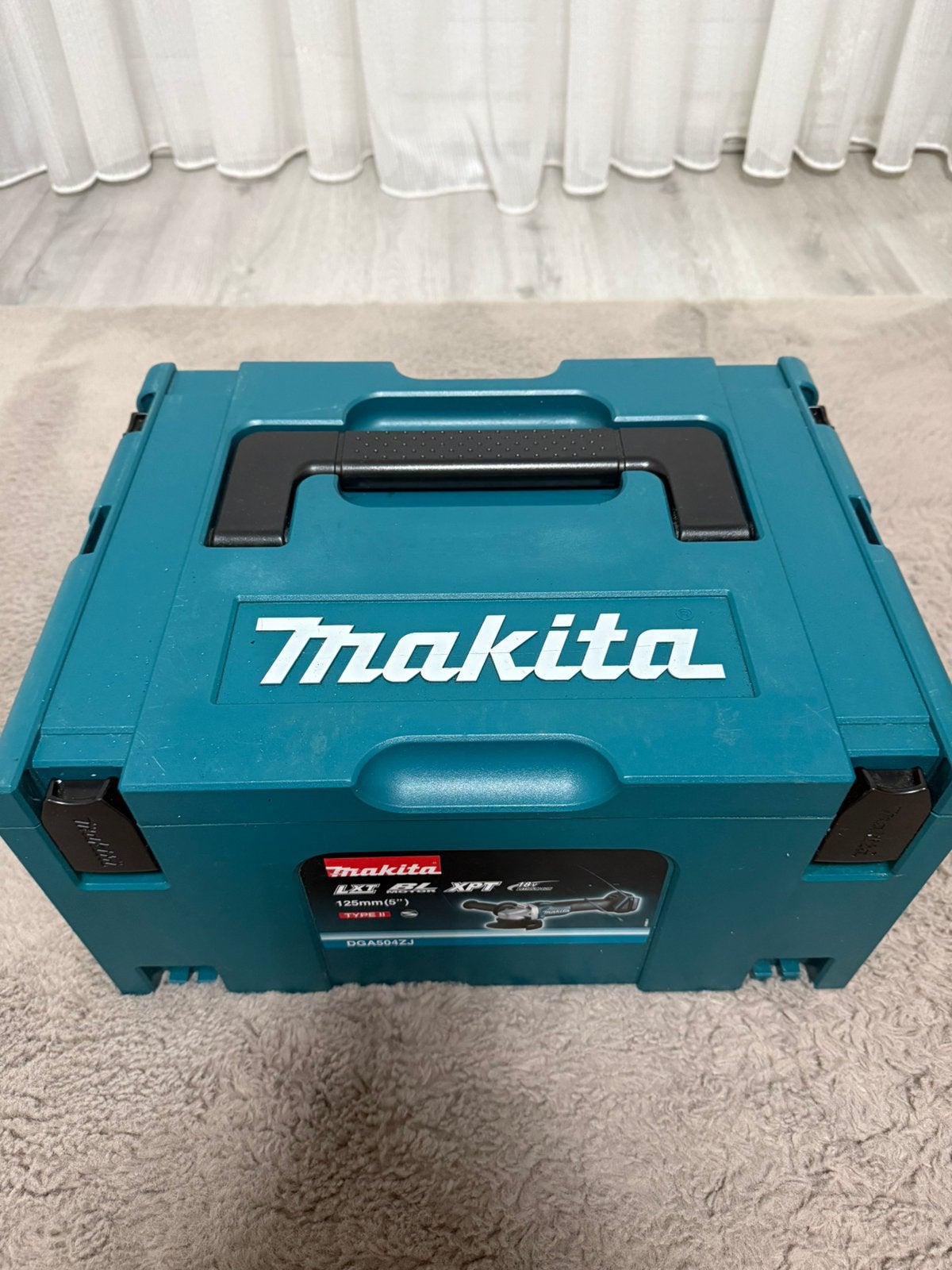 Makita 18V Haakse Slijper Set | Complete set, Ophalen of Verzenden, Zo goed als nieuw, 1000 watt of meer, Haakse handslijpmachine