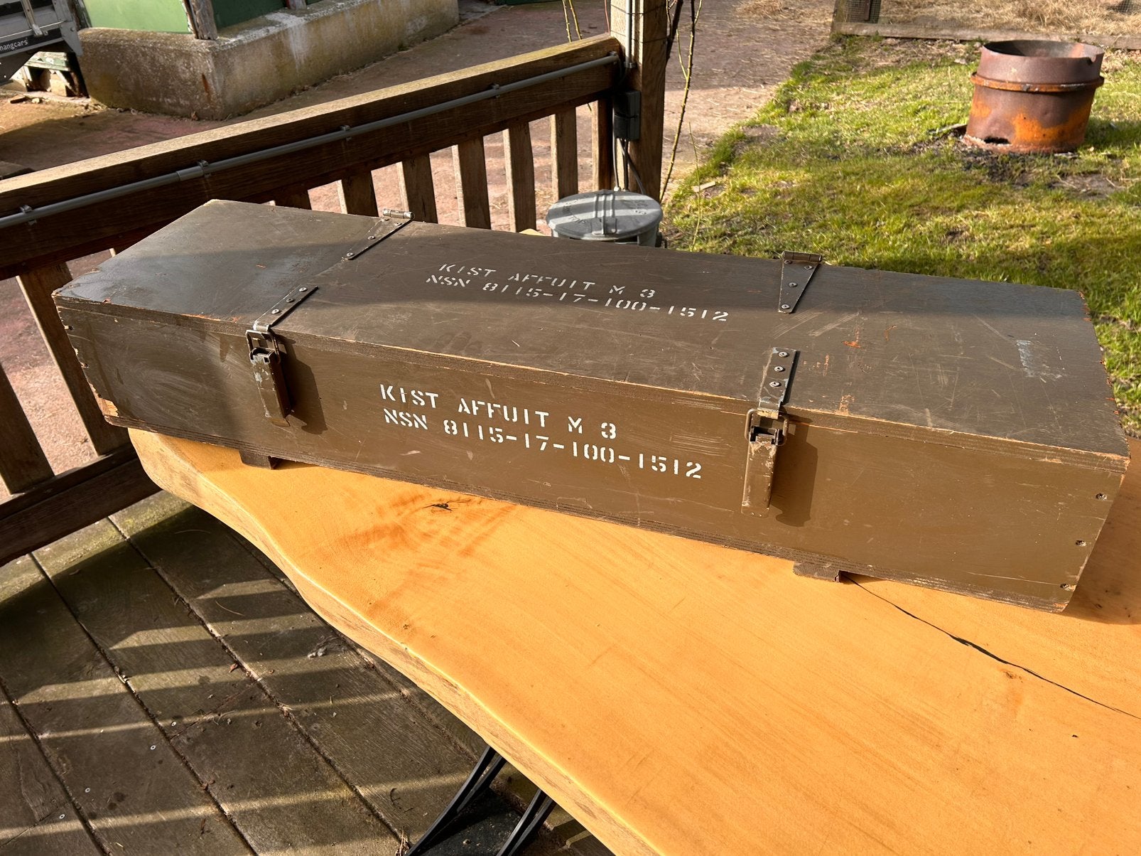 Houten militaire koffer, verzenden geen probleem!, Verzamelen, Ophalen of Verzenden, Landmacht, Nederland