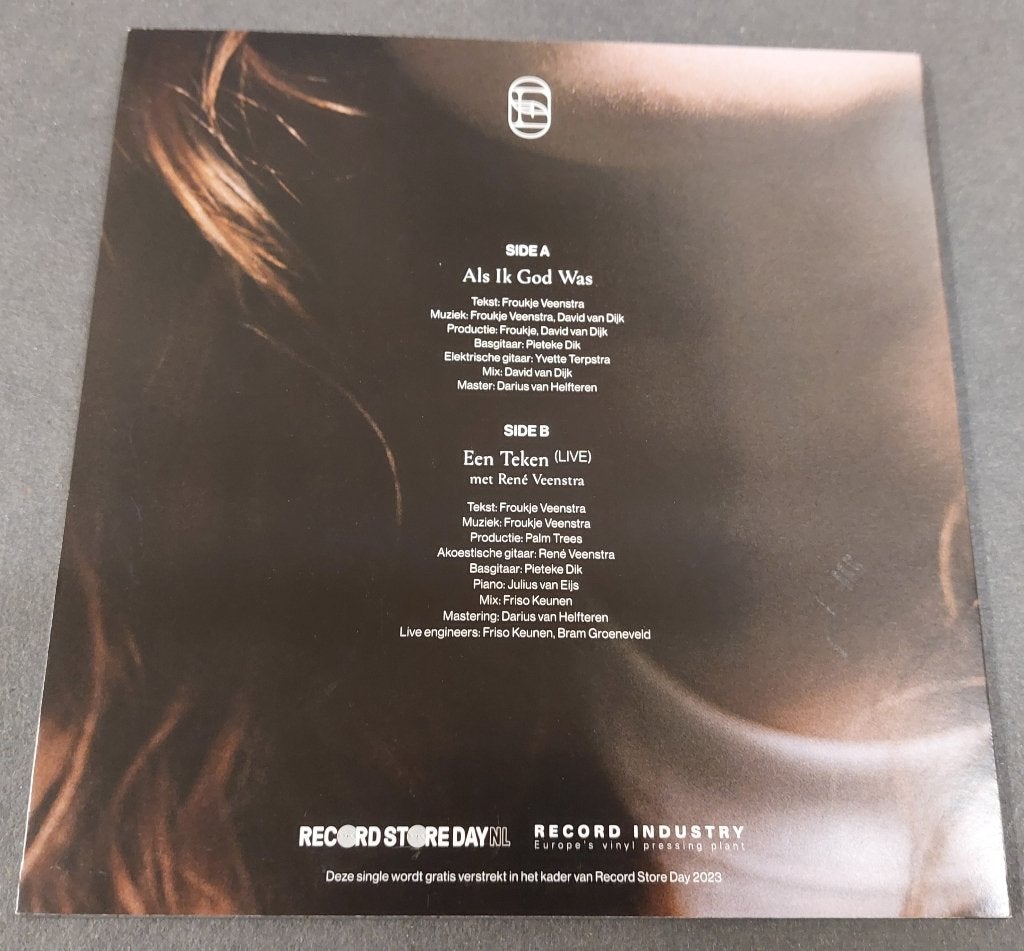 Froukje VINYL SINGLE Als ik God was NIEUW 7 INCH, Cd's en Dvd's, Verzenden, 7 inch, Fotohoes, Nieuw in verpakking