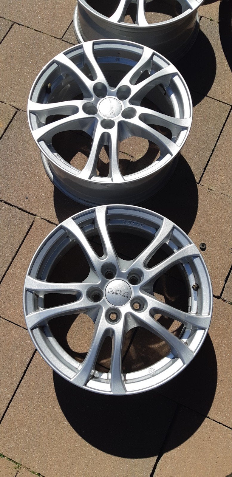 4 zo goed als nieuwe 16 inch Anzio velgen 5x114, Ophalen of Verzenden, Gebruikt