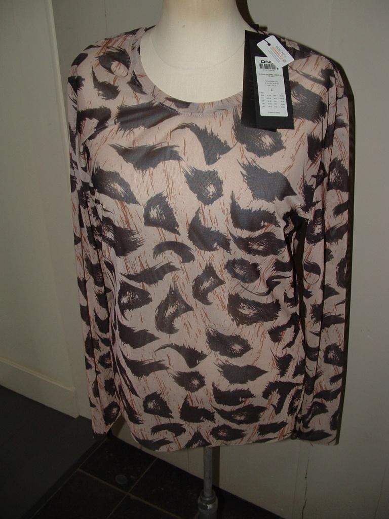 Nieuw! Only Maja Leo mesh top maat L = maat 40 volgens Only