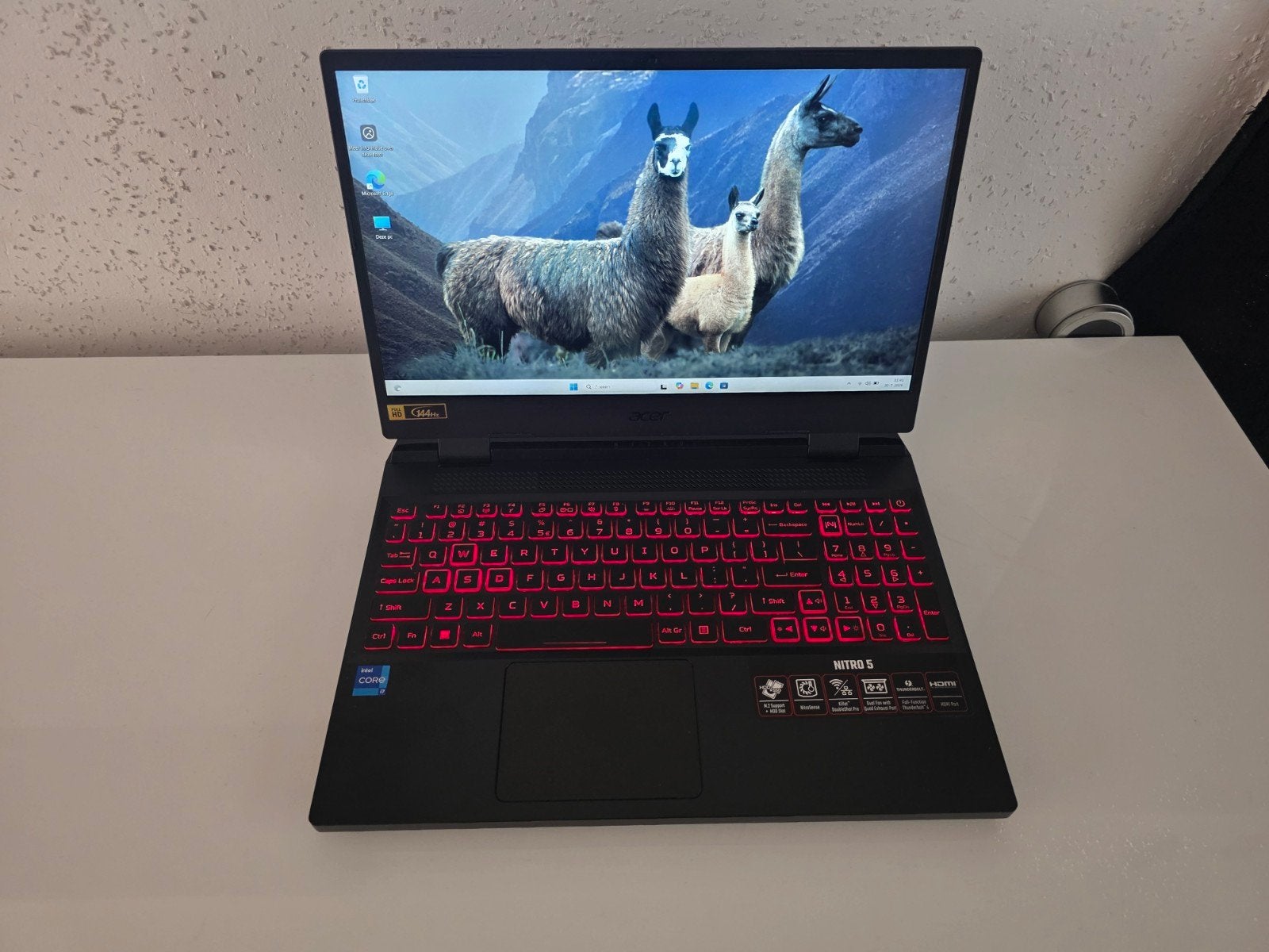 Acer Nitro 5 Gaming Laptop - i7-12700H, 16GB RAM, RTX 3050ti, Met videokaart, 2 tot 3 Ghz, Ophalen of Verzenden, Zo goed als nieuw