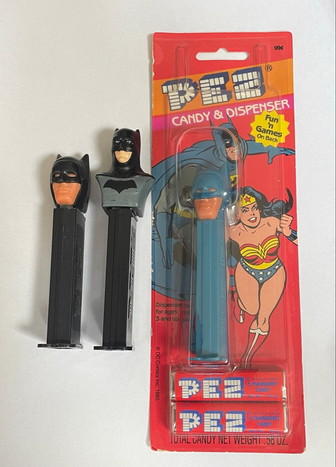 Vintage PEZ Batman Candy & Dispenser, Ophalen of Verzenden, Gebruikt