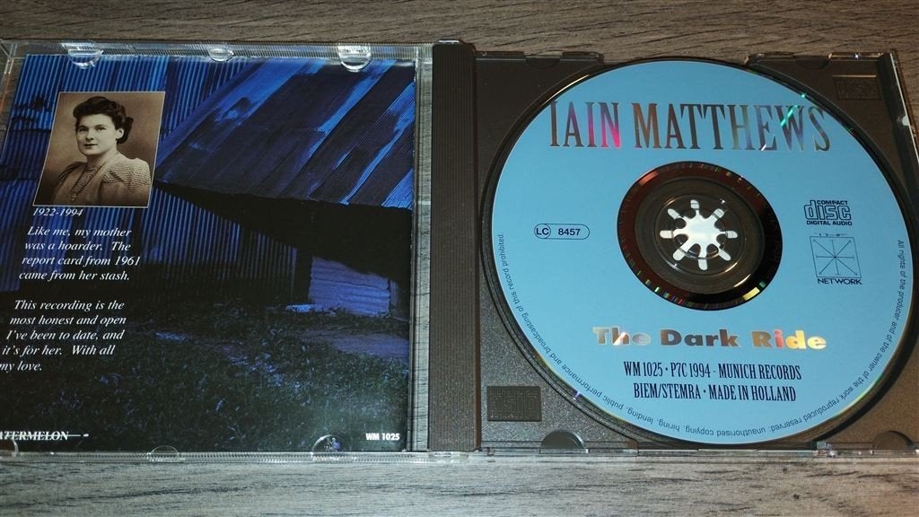 Iain Matthews ‎- The Dark Ride, Ophalen of Verzenden, Zo goed als nieuw, Folk