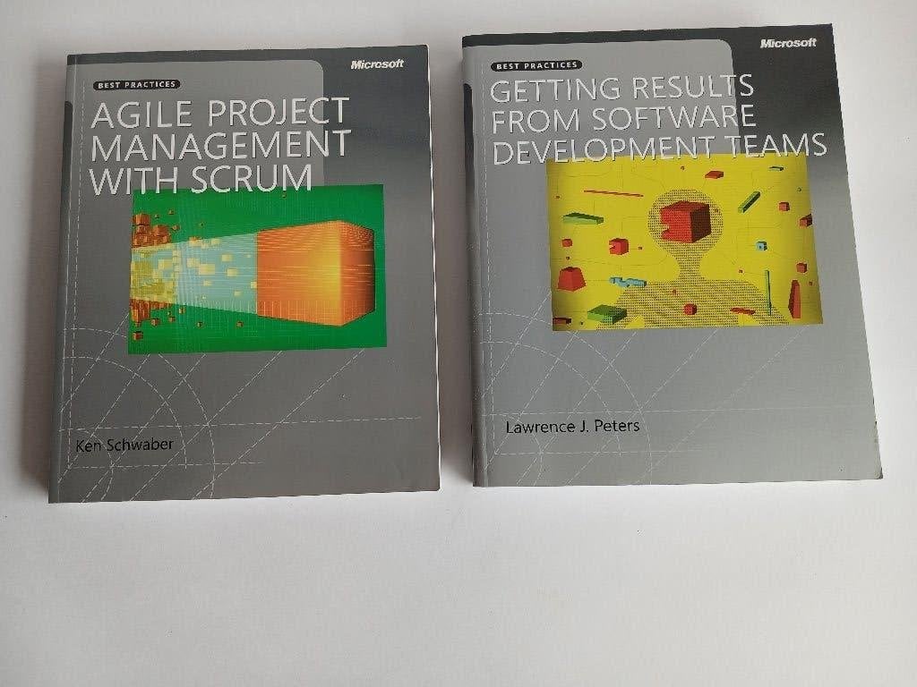 2 Microsoft Press boeken voor software development managers, Boeken, Verzenden, Software, Zo goed als nieuw, Ken Schwaber, Lawrence J. Peters