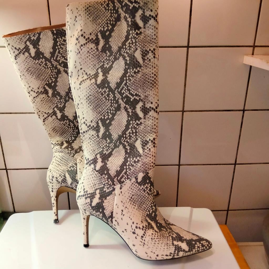 Laarzen van Slangenleer maat 40, Ophalen, Hoge laarzen, Overige kleuren, Nieuw