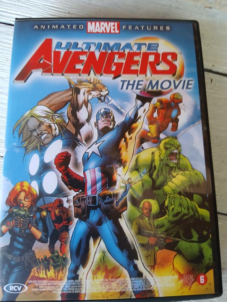 Ultimate Avengers 1 & 2 DVD Boxset - Marvel Tekenfilms, Gebruikt, Tekenfilm, Amerikaans, Ophalen of Verzenden