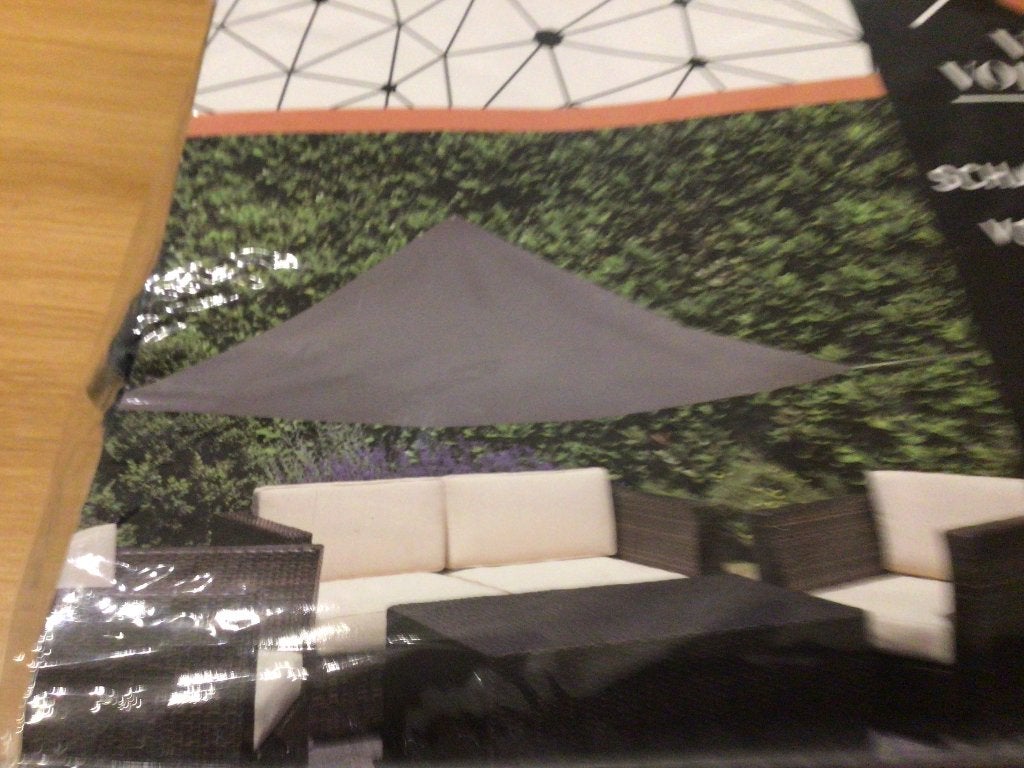 Zonnedoek, schaduwdoek 3,6x 3,6x 3,6 meter driehoek, Overige typen, Nieuw, Ophalen of Verzenden, 250 cm tot 450 cm