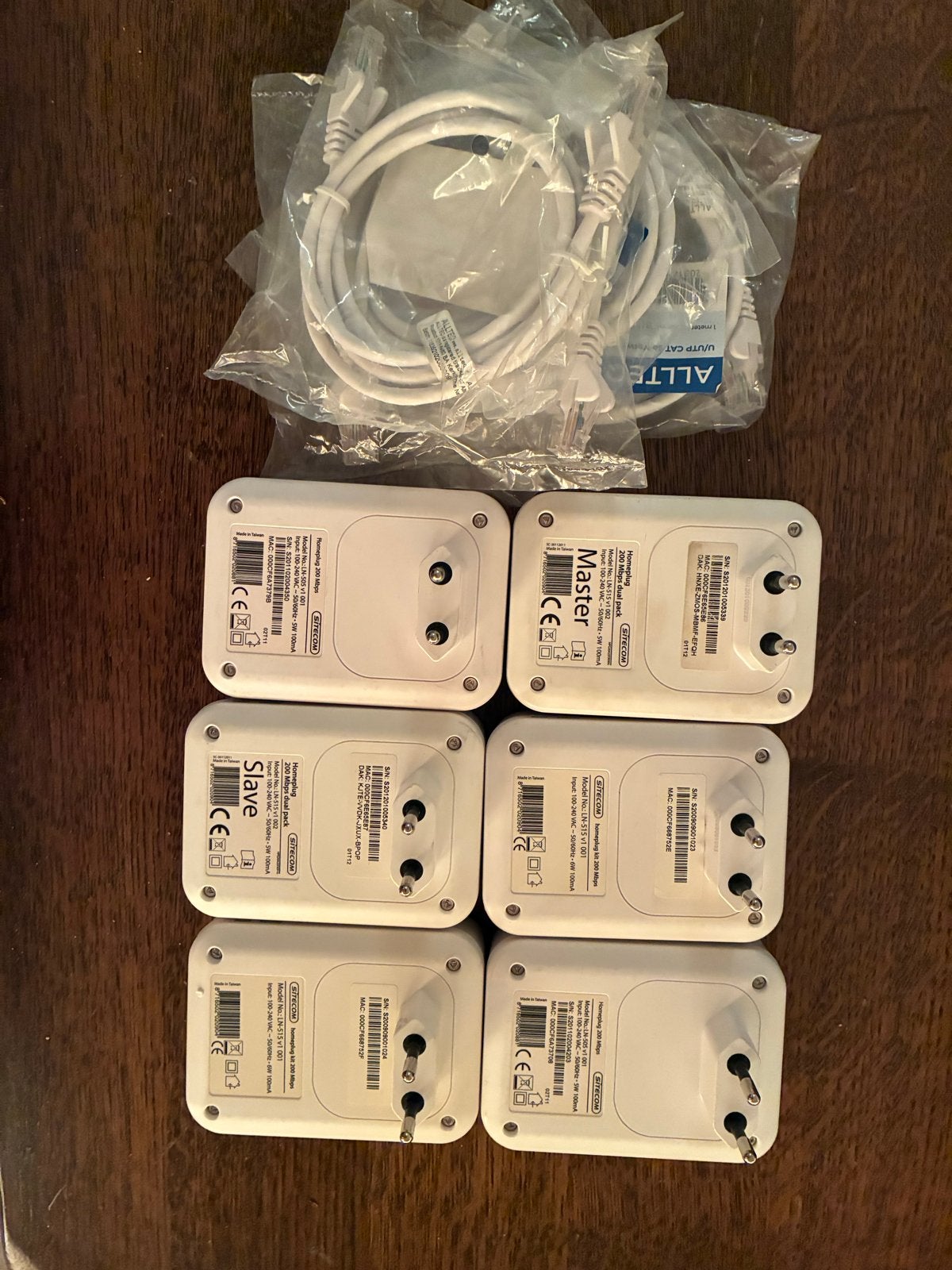 Sitecom Homeplug LN-515 Powerline Adapters (6 stuks), Ophalen of Verzenden, Gebruikt