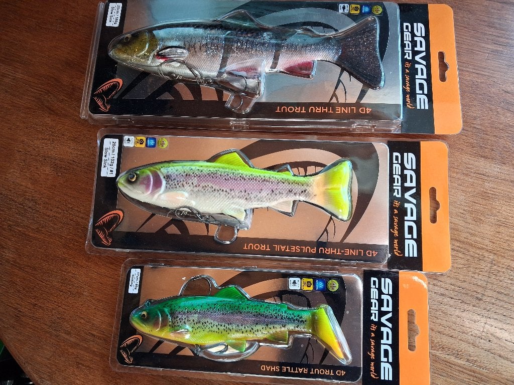3x Savage Gear Swimbaits (3 soorten)...17/20/25cm... Nieuw!, Tinstraat, Savage Gear, Overige typen, Nieuw