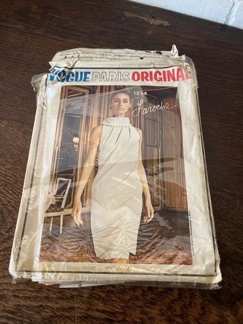 Vintage Vogue Paris Original 1554 Laroche Naaipatroon, Overige merken, Overige typen, Vrouw, Ophalen of Verzenden